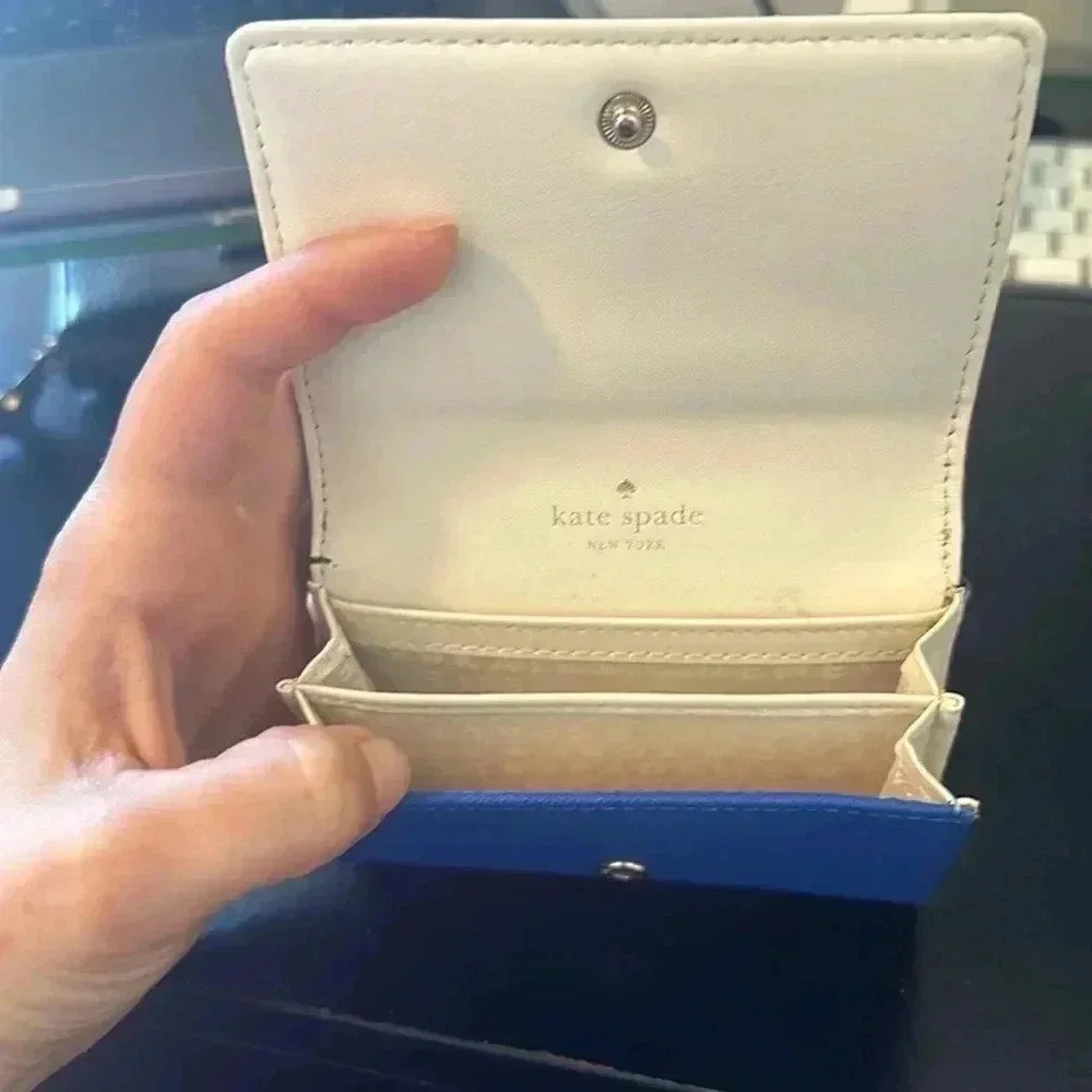 Kate Spade Mini Wallet / Card Case Cobalt Blue​
